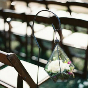 Terrarium métal noir et verre grand