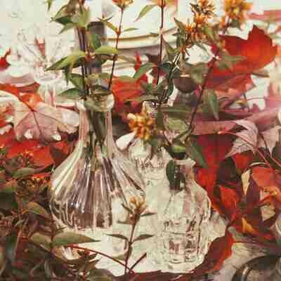 Vase verre bouteille petit