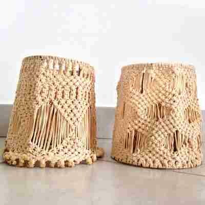 Abats jour macramé petit