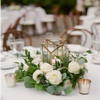 Lanterne laiton doré moyen