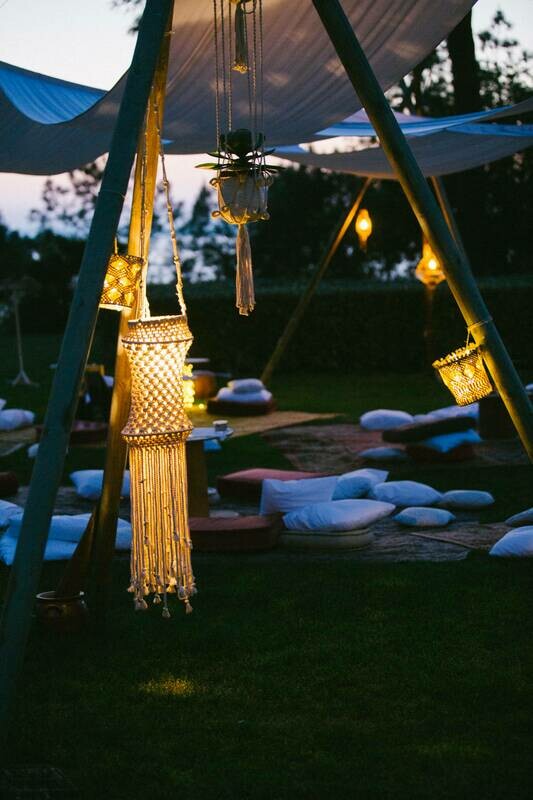 Luminaire Macramé