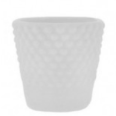 Photophore verre blanc bulle