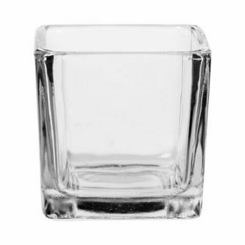 Photophore verre carré