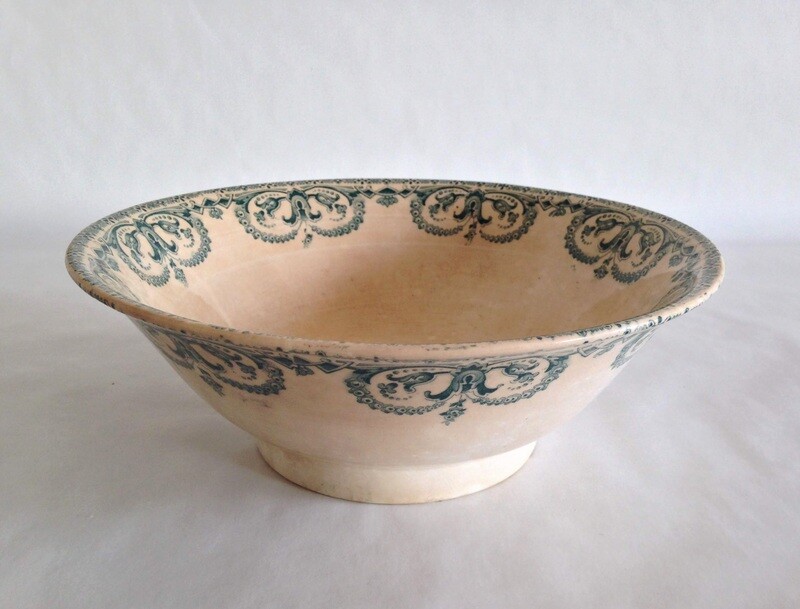 Saladier porcelaine bleu