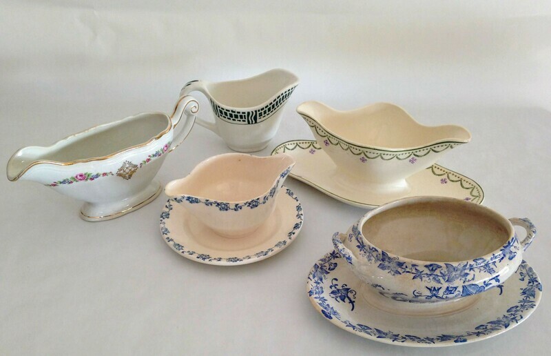 Saucière porcelaine bleue