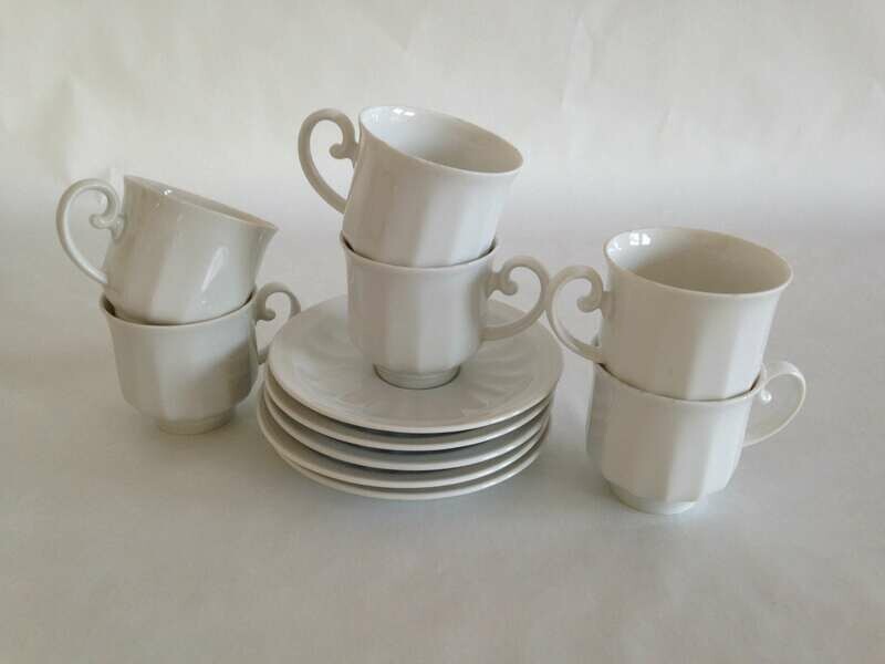 Tasse à café porcelaine blanche