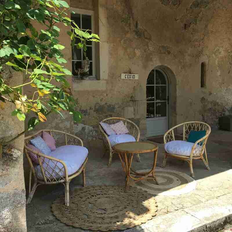 Salon en rotin naturel