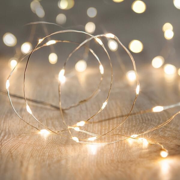 Guirlande LED fil de cuivre 2 mètres