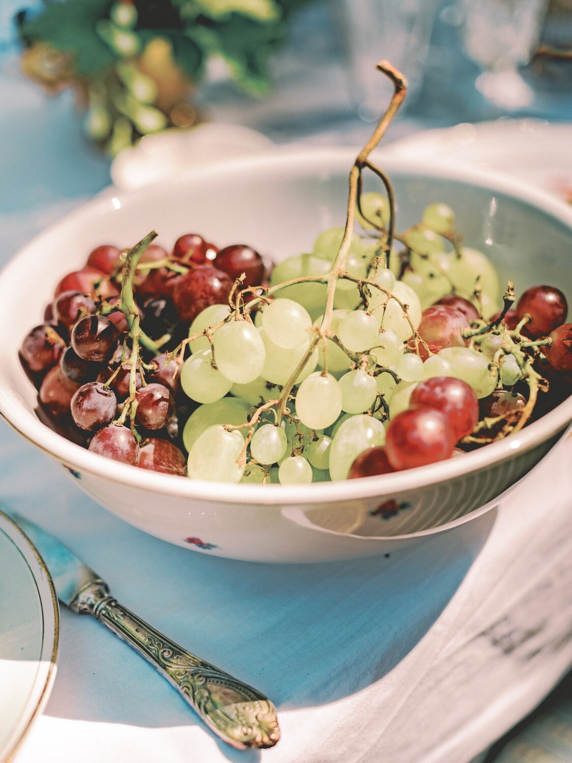 Plat creux porcelaine  fleuri