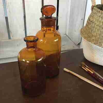 Bouteille apothicaire brune 500