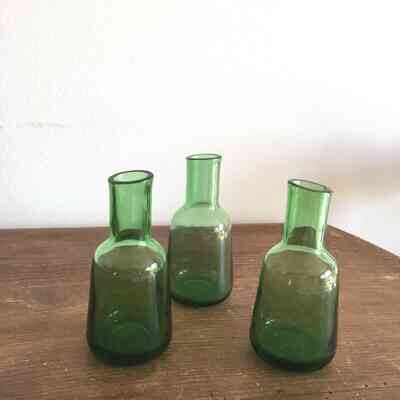 Vase verre vert petit