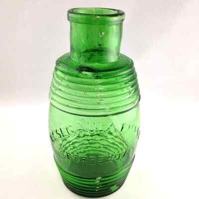 Vase verre vert