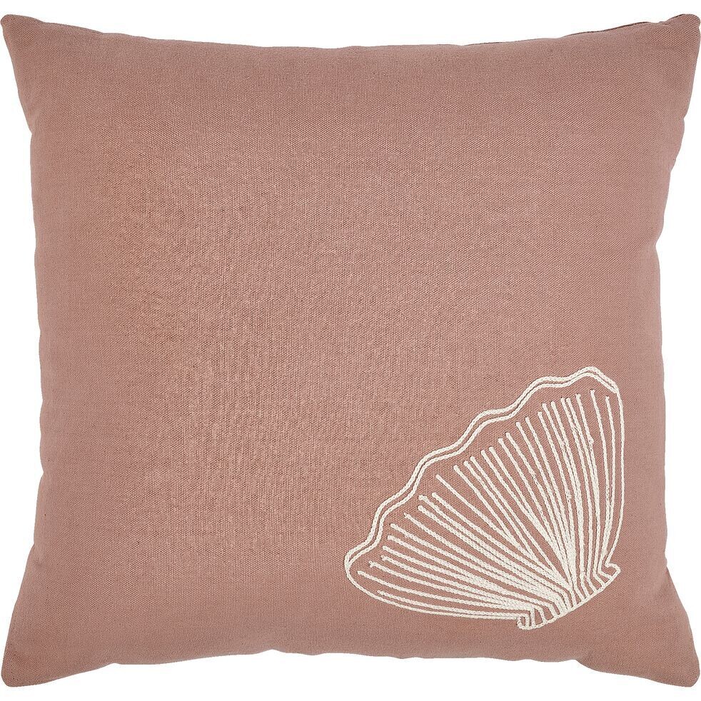 Coussin rosé coquillage