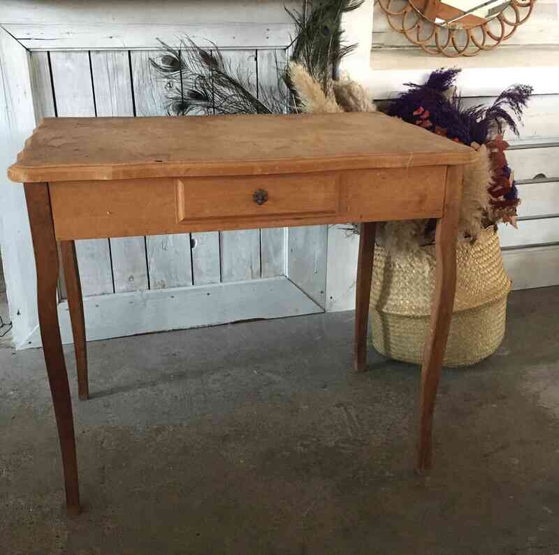 Bureau bois clair tiroir