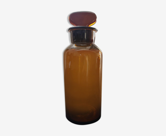 Bouteille apothicaire brune grande