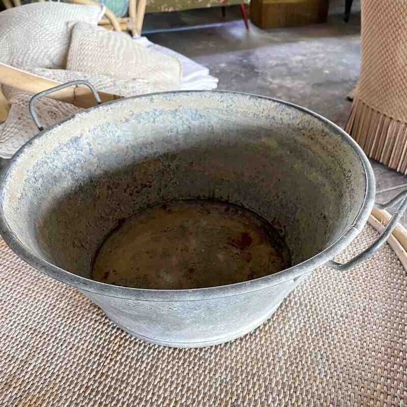 Bassine en zinc ronde petite