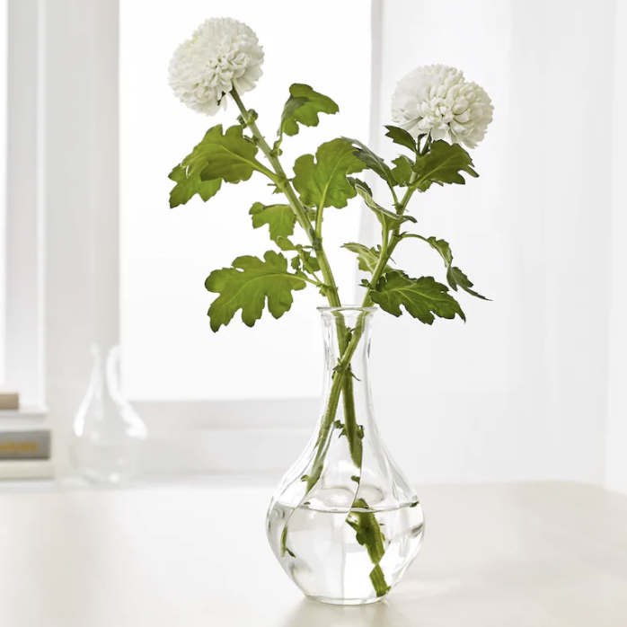 Vase verre boule torse