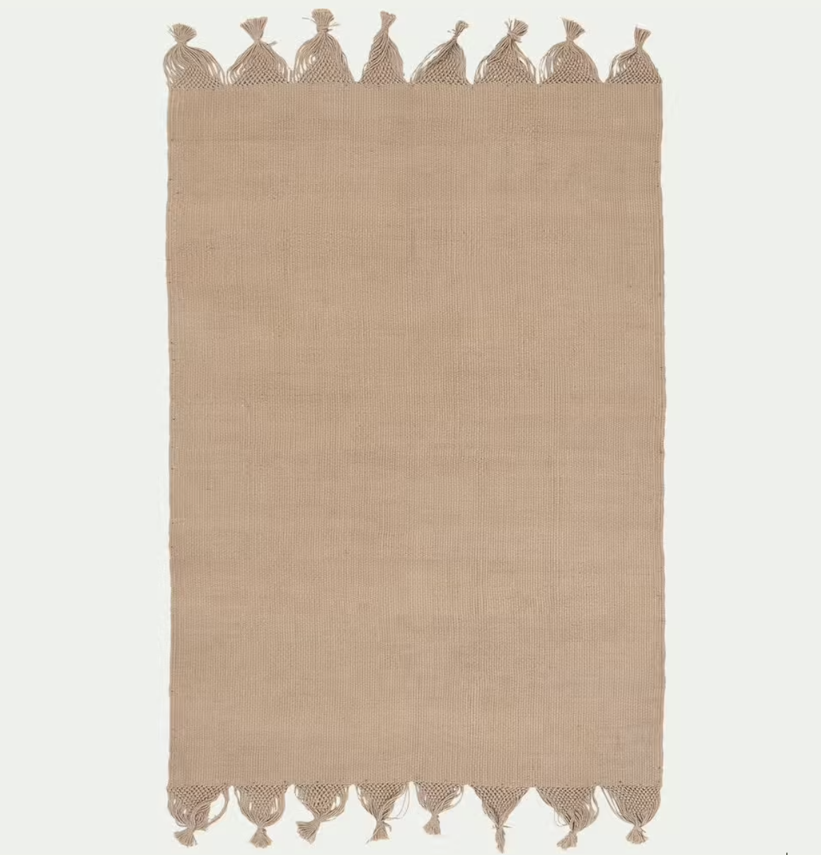 Tapis jute à franges