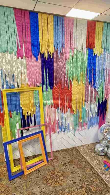 Fond photo en rubans