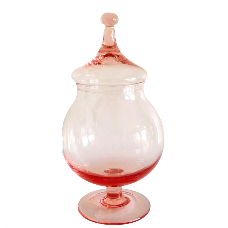 Bonbonnière ronde rose