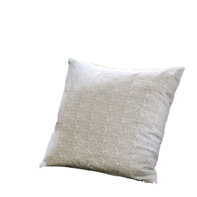 Coussin amande beige motif