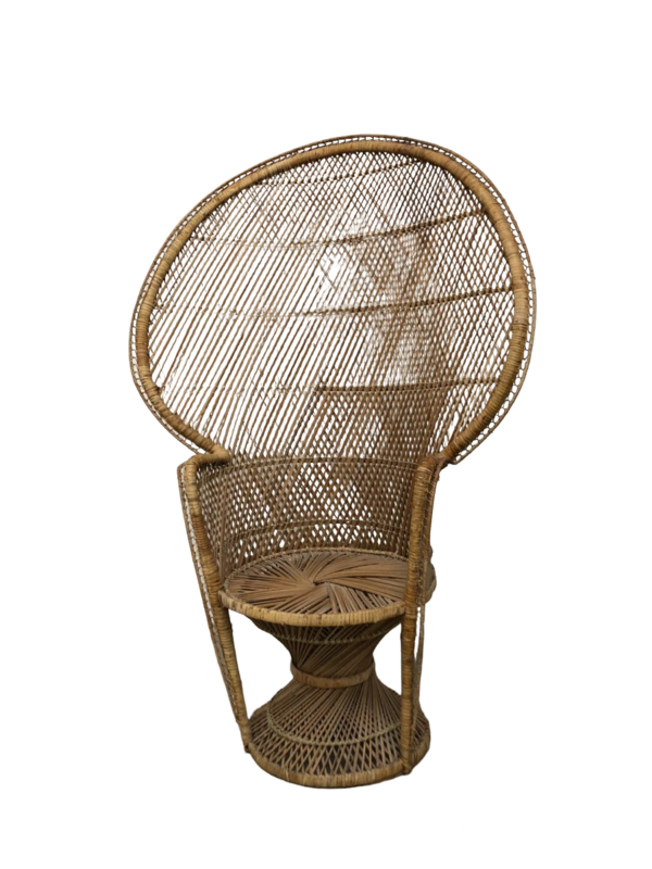 Fauteuil Emmanuelle en rotin naturel clair