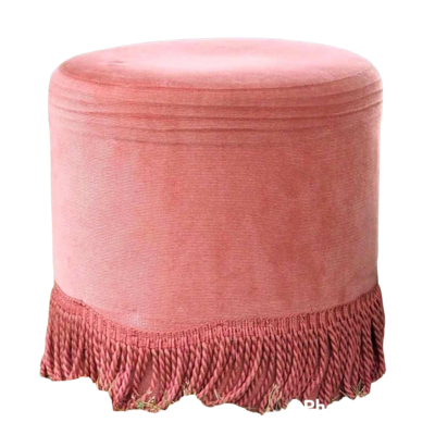 Pouf crapaud rose