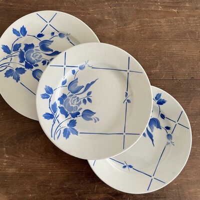 Assiette porcelaine bleue dessert Assiette porcelaine bleue dessert