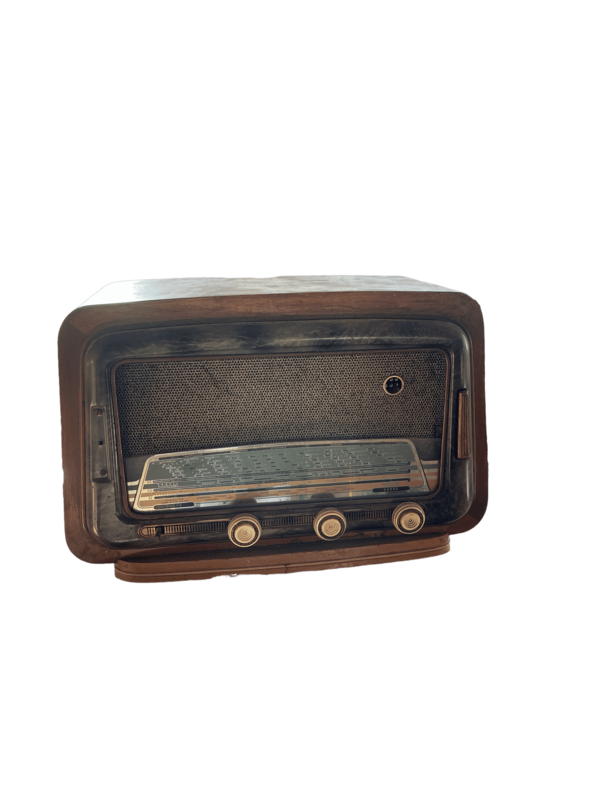 Radio ancienne bleue