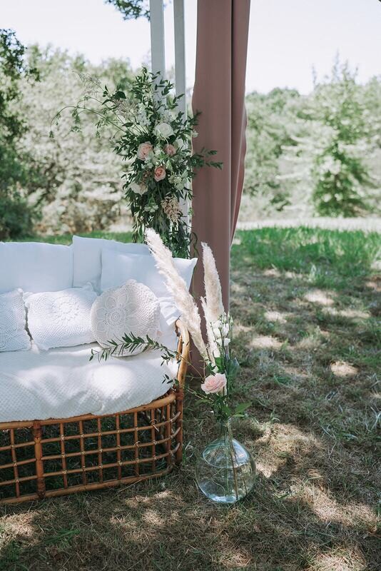 Coussin vintage crochet