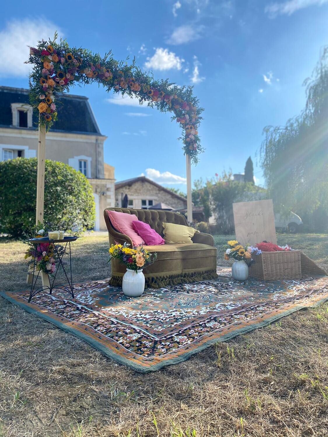 Photobooth banquette crapaud