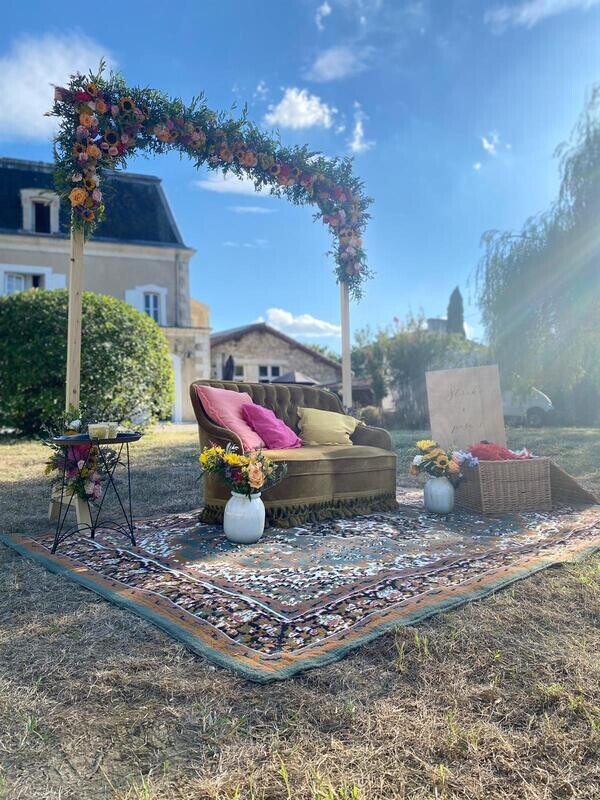 Photobooth banquette crapaud