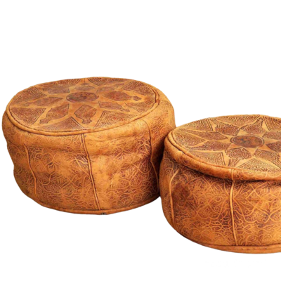 Pouf marocain cuir Pouf marocain cuir