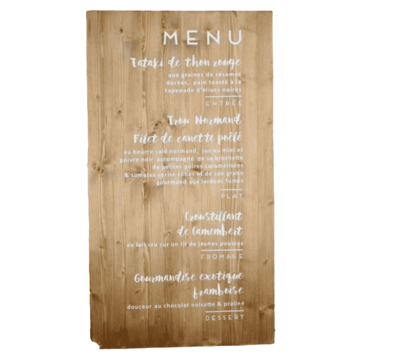 Panneau plan de table bois