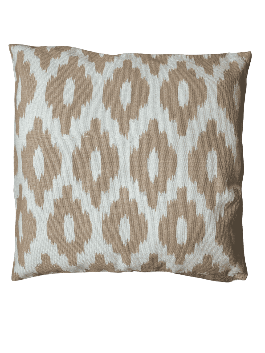 Coussin beige motifs camel