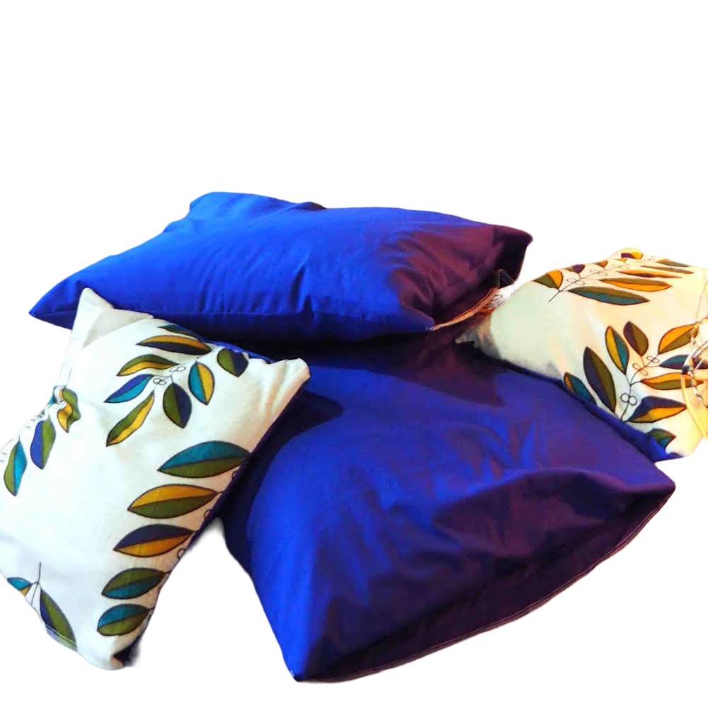 Coussin bleu outremer