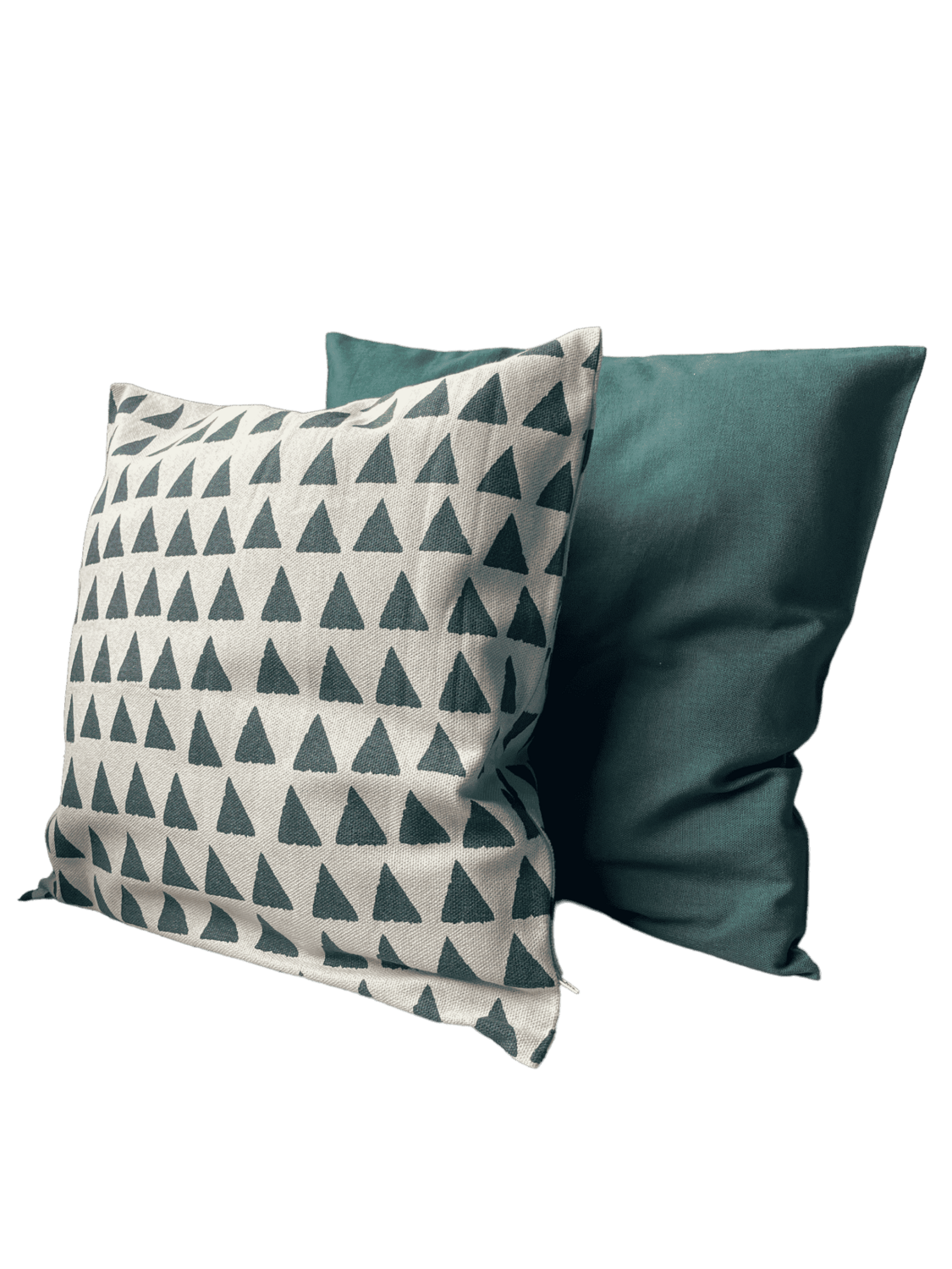 Coussin vert foncé