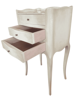 Commode bois peinte 3 tiroirs Commode bois peinte 3 tiroirs
