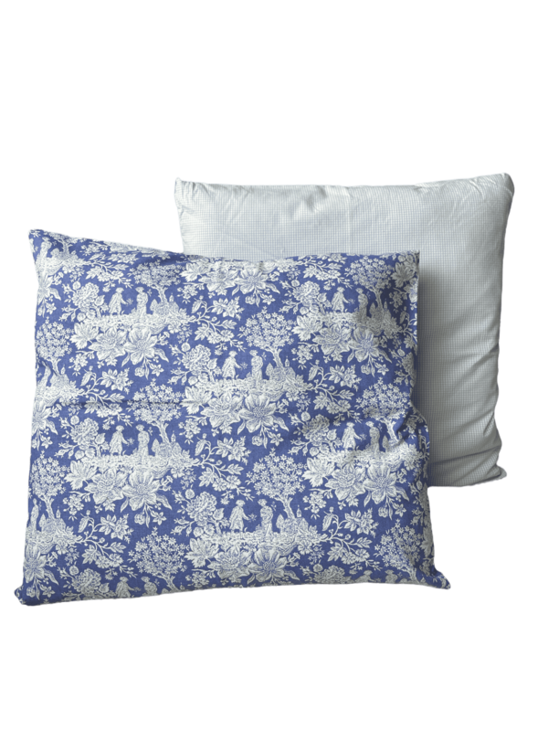 Coussin Jouy bleu
