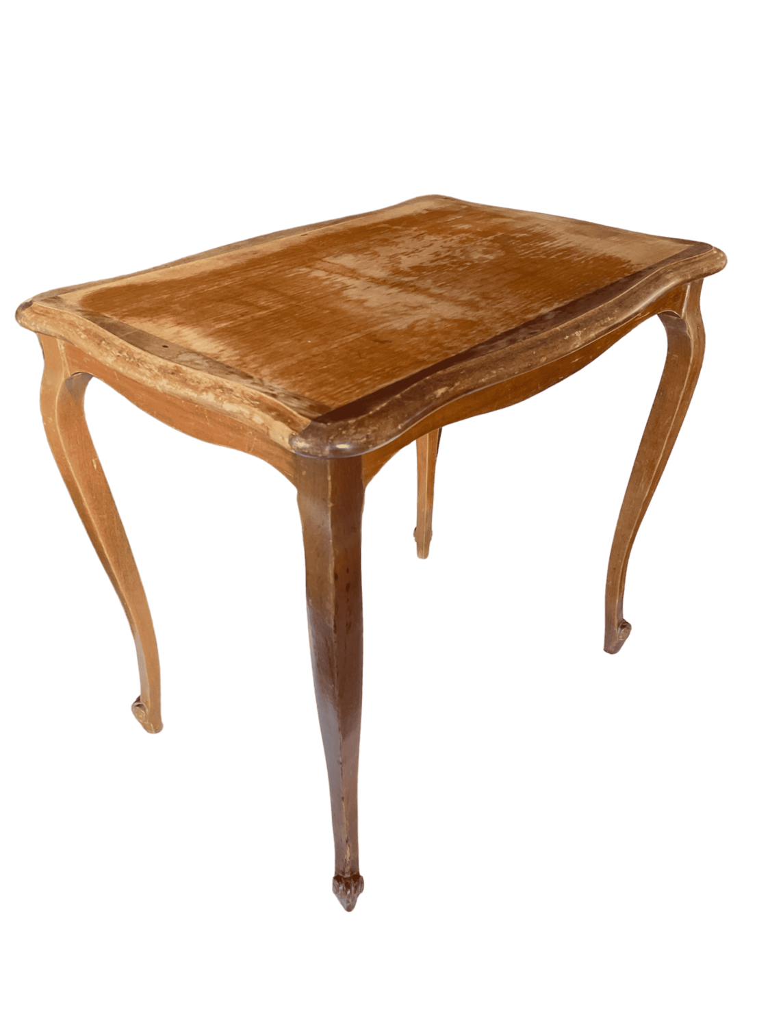 Table basse bois pieds fin escargots