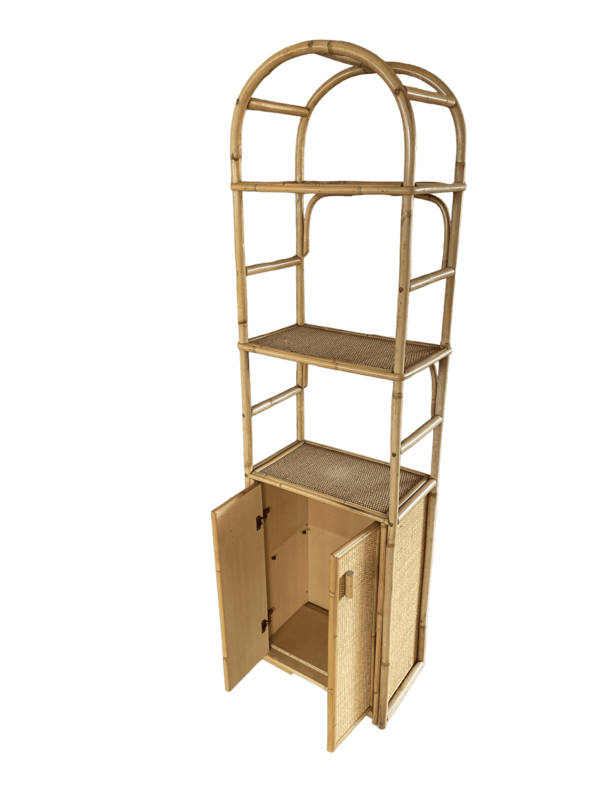 Etagère rotin claire porte