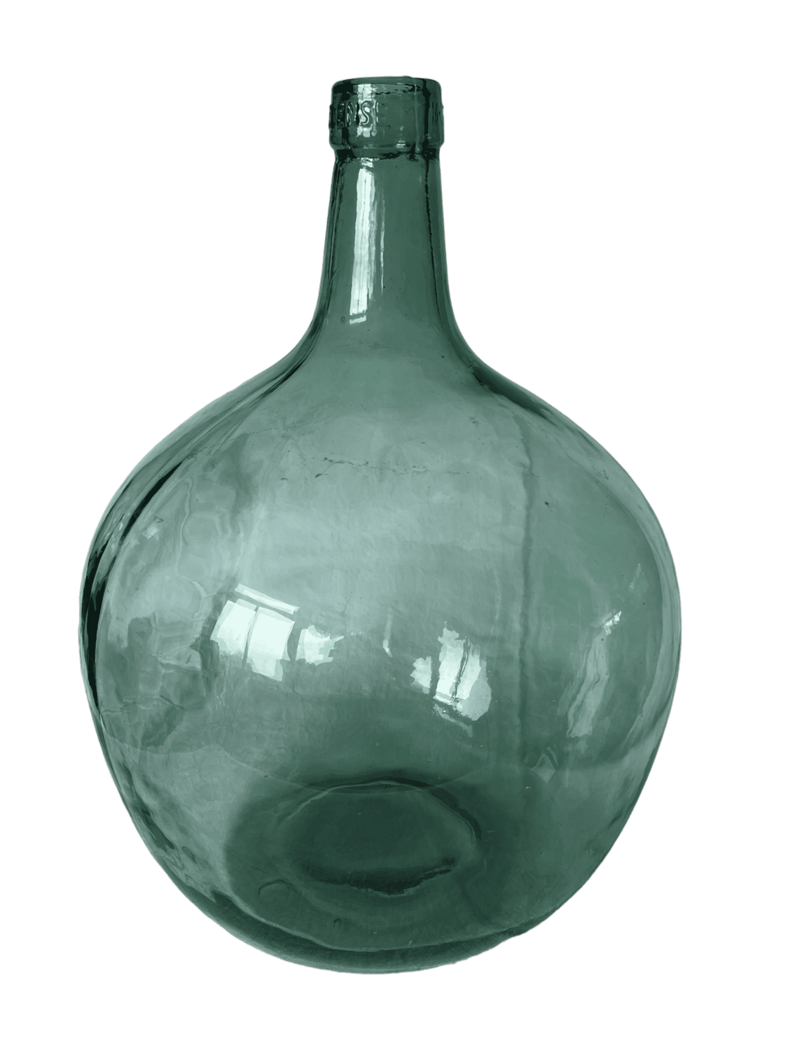 Bonbonne bleue ronde