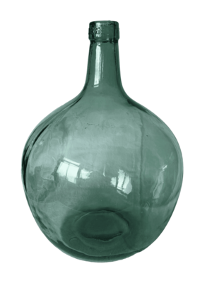 Bonbonne bleue ronde