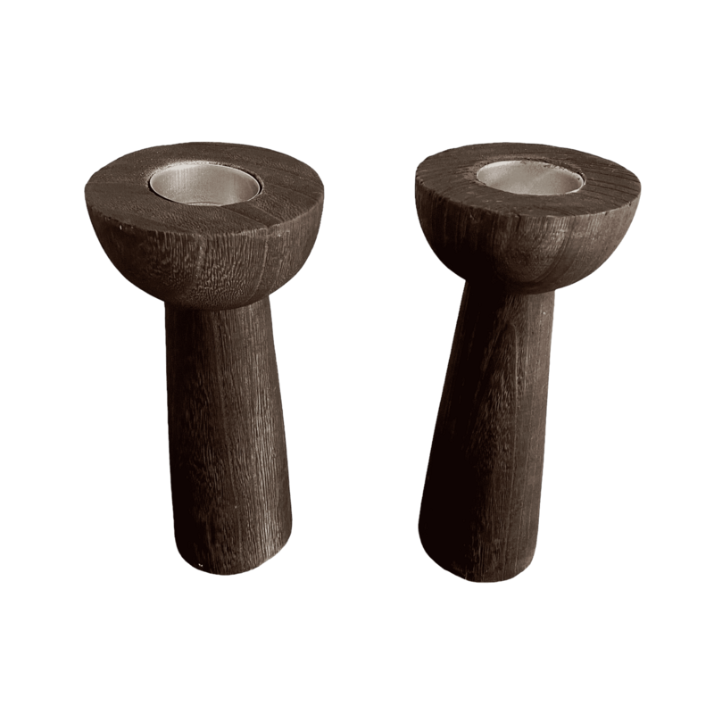Chandelier bois simple exotique
