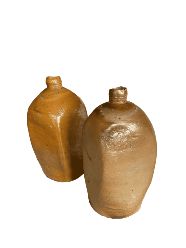 Bouteille grès carré