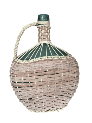 Bouteille verre tressée ronde Bouteille verre tressée ronde