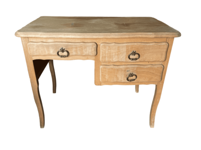 Bureau bois clair 3 tiroirs
