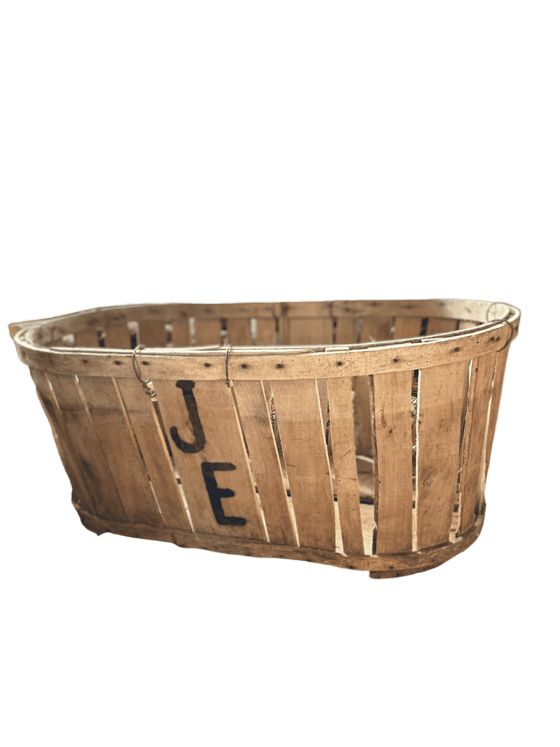 Caisse en bois ovale