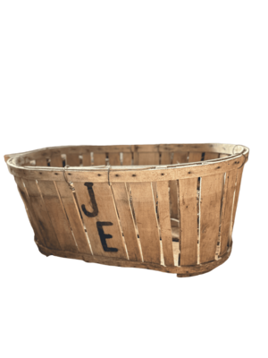 Caisse en bois ovale