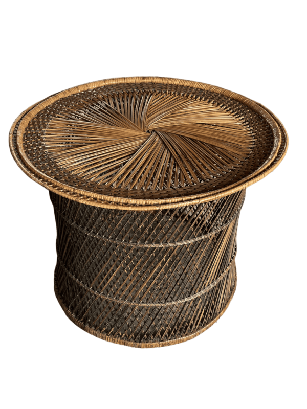 Table basse rotin Emmanuelle ronde